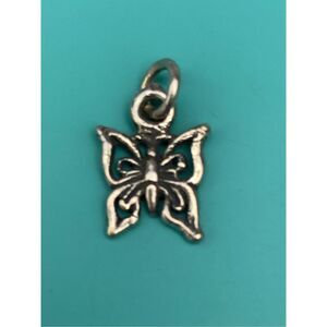 .925 Butterfly Sterling Silver Jewelry Charm #garden